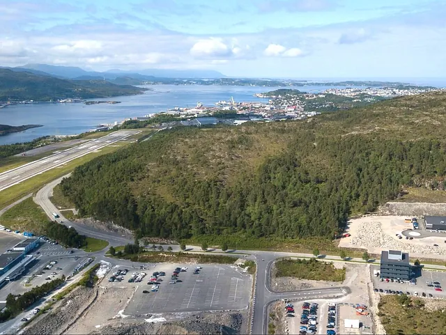 Dronebilde over Kristiansund Næringspark